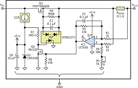 Current Limiter Offers Circuit Protection With Low Voltage Drop Electronic Circuit Projects Circuit Circuit Projects