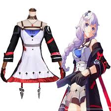 Dijamin lucu dan gemes abis! Game Honkai Impact 3 Reburn Cosplay Costume Kallen Kaslana Dress Cosplay Costumes Halloween Carnival Party Benghuai 3 Reburn A672