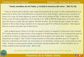 Misioneros De La Palabra Divina Meditacion Del Evangelio Evangelio Meditacion Espiritualidad