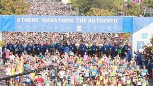 The international olympic committee of 1896 summer olympic with vikelas seated in the centre. European Athletics News Athens Marathon The Authentic Marathon