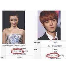Four years ago, miranda received a very . Kpop Pretty Paradise Sehun Dont Tell Us Luhan And Miranda Kerr Has Same