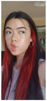 Hair Dyeing Inspo Half And Half Hair Color Underneath Red Halfandhalfhaircolorunderneathred Hair Color Streaks Hair Color Underneath Hair Dye Inspo