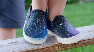 Diy Galaxy Shoes Transform Ordinary