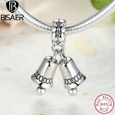 Bisaer Winter Collection 925 Sterling Silver Jingle Bells Pendant Charms Diy Jewelry Beads Jewelry Making In Charms From Jewelry Accessories On Aliexpress Com