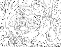 We have collected 31+ little red riding hood coloring page images of various designs for you to color. Little Red Riding Hood Adult Coloring Page