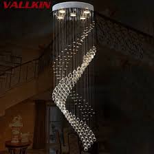 Shop Modern Led Spiral Crystal Chandelier Lighting For Foyer Stair Staircase Bedroom Hotel Hall Ceiling Hanging Suspension Lamp Online From Best Ceiling Lights On Jd Com Global Site Joybuy Com