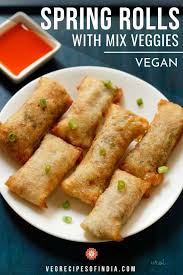 Spring Rolls Recipe In 2020 Veg Starter Recipes Veg Spring Rolls Indian Snack Recipes