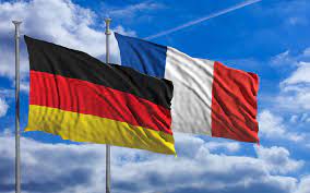 Le drapeau d'allemagne est composé de triband horizontal, noir, rouge et jaune. La France Et L Allemagne Signent Le Traite D Aix La Chapelle Vie Publique Fr