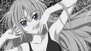 Download free widescreen desktop backgrounds in high quality resolution 1080p. Black And White Anime Girl Wallpaper 1920x1080 Novocom Top