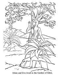 adam and eve lived in the garden of eden coloring page netart 