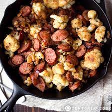 Kielbasa And Cauliflower Stir Fry Recipe Recipes Kielbasa Recipes Cauliflower Stir Fry