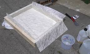 It's typically pretty small, since rv showers a usually just stalls, though some larger motorhomes actually have an rv shower tub base. Custom Shower Pan Using Epoxy Fibreglass Road To Pitches