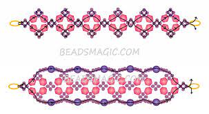 Looking for bead work tips, free patterns or any other beading crafts? Free Pattern For Bracelet Florence Beads Magic