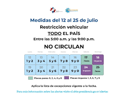 De lunes a viernes de 7 a.m. Restriccion Vehicular En Costa Rica Archivos 88 Stereo