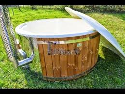 Wellness Vetroresina Termolegno Reale Modello Timberin Hot Tub Backyard Hot Tub Hot Tub Outdoor