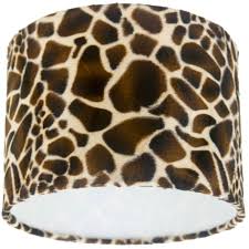 Animal print, or leopard print, is a clothing and fashion style in which the garment is made to resemble the pattern of the skin and fur of an animal such as a leopard, cheetah, zebra or giraffe. Giraffe Animal Print Drum Lampshade