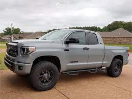 Rou 873 rough country fits 07 16 toyota tundra 2 5 3in leveling. 2018 Toyota Tundra Wheel Offset Aggressive 1 Outside Fender Leveling Kit 694665 Team Stance
