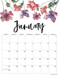 There are variety of styles such as landscape, portrait, weeks start on monday or sunday. 2021 Free Printable Calendar Floral Paper Trail Design