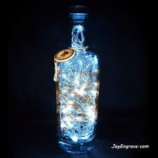 Silent Pool Gin Upcycled 70cl 80 Led Bottle Lamp By Jayengrave Bottle Lamp Bottle Wood Crafts Diy