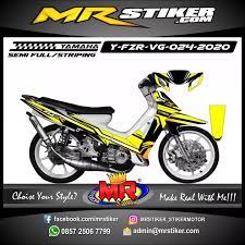Lucunya, tak hanya model headlamp nya saja yang menjadi inspirasi modif bikers tanah air. Decal Semifull Motor Yamaha Fiz R Racing Striping Modifikasi Body Kit Lazada Indonesia