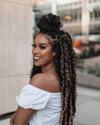 Typically, black hair flaunts gorgeous coils. 27 Beautiful Passion Twists Spring Twists Hairstyles To Obsess Over Hello Bombshell