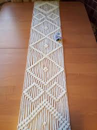Table Runner Macrame Table Runner Cotton Table Runner Rope Etsy In 2020 Macrame Table Runner Handmade Table Runner Table Runners