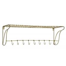 Metal Finition Dore Antique 9 Crochets79 X 26 5 X 24 Cmdans Une Demarche De Commerce Equitable Les Collections Mada Porte Manteau Mural Porte Manteaux Patere