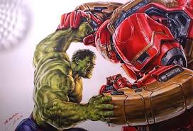 Hulk & hulkbuster marvel studios: How To Draw Hulk Vs Hulkbuster From Avengers Age Of Ultron