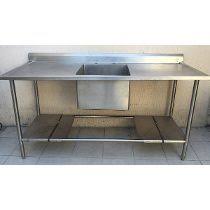 Vendemos lo siguiente mesa de trabajo, repisas, bancos, lavamanos, mesa. Mesa De Trabajo Tarja Acero Inoxidable Cocina Industrial Mesas De Trabajo Para Cocina Mesas De Trabajo Tarjas De Acero Inoxidable