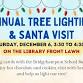 Annual Tree Lighting & Santa Visit event in Bridgehampton, NY
