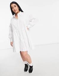 Get the best deals on plus 100% cotton shirt dresses for women. Threadbare Plus Size Tiered Shirt Dress In White Asos