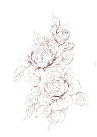 Stock Vector Of Beautiful Monochrome Black And White Dahlia Flower Isolated On White Background Hand Drawn Contour Lines And Strokes Tatuagem Branca Tattoos Da Flor Peonia Tatuagem Preta