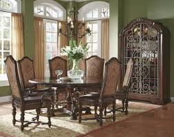 Valencia Round Dining Table With Side And Arm Chairs And Wine Cabinet By A R T Furniture Valencia Pinterest Valencia Wine Cabinets And Round Dining Tab