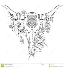 Skulls can be fun to color, especially if. Cow Skull Coloring Page Novocom Top