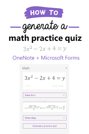 How To Generate A Math Practice Quiz Digital Learning Classroom Math Practices Education Tech