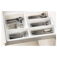 Stodja Tacka Pojemnik Na Sztucce Bialy Kupuj Dzisiajj Ikea Kitchen Drawer Dividers Cutlery Tray Drawer Dividers