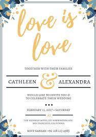 Create Your Own Wedding Invitations With These Free Templates Canva S F Lesbian Wedding Invitations Free Wedding Invitations Free Wedding Invitation Templates