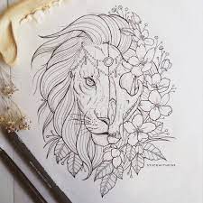 Stuckwithpins Tattoos Drawings Lion Tattoo
