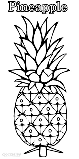 Free printable coloring pages for toddlers and preschoolers. Pineapples Coloring Pages Coloring Home