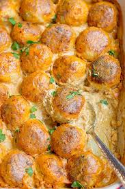 The Best Chicken Meatballs In A Creamy Mustard Sauce Mustard Chicken Recipes Baked Chicken Meatballs Mustard Chicken