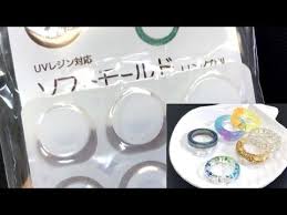 uvレジン 100均 セリアの新モールド リング型を使って色々試してみました resin youtube ハンドメイド レジン 作り方 レジン 100均 セリア レジン 100均