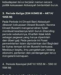 Daulah bani abasiyah mencapai puncak kejayaan pada masa khalifah …. Jelaskan Kondisi Pemerintahan Dinasti Abbasiyah Pada Periode Ketiga Brainly Co Id