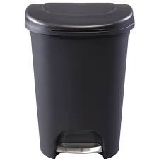 So make sure you choose one that works with your space. Rubbermaid 13g Premium Slow Close Step On Wastebasket Black Walmart Com Walmart Com