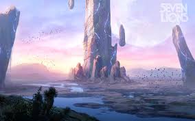 Seven Lions Music Fantasy Art Landscape Mountains Wallpaper Resolution 1920x1200 Id 330787 Wallha Com
