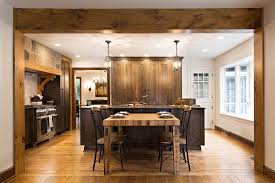 Color is an important characteristic of a rustic country kitchen. Transitional Rustic Oak Ranch Style Kitchen Crystal Cabinets