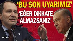 Fatih Erbakan'dan Recep Tayyip Erdoğan'a: Bu son uyarımız!
