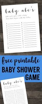 Baby Shower Games Ideas Abc Game Free Printable Best Easy Diy Boy Baby Shower Games For Large Groups Free Printable Baby Shower Games Free Baby Shower Games