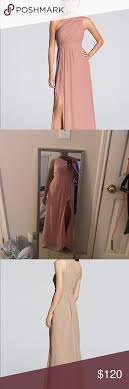Long One Shoulder Crinkle Chiffon Dress F18055 Nwt Looks Look