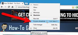 Der von ihnen zuletzt geschlossene tab wird nun erneut geöffnet. Wiederherstellen Kurzlich Geschlossener Registerkarten In Chrome Firefox Opera Internet Explorer Und Microsoft Edge De Phhsnews Com