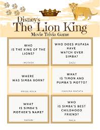 Alexander the great, isn't called great for no reason, as many know, he accomplished a lot in his short lifetime. The Lion King Movie Trivia Quiz Free Printable The Life Of Spicers